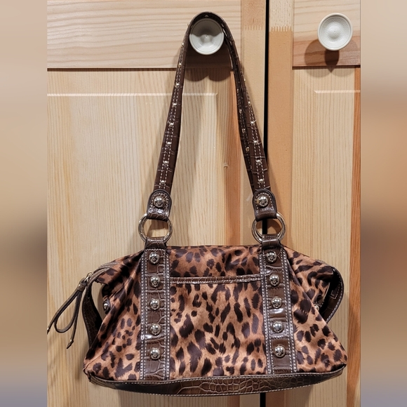 Genna DeRossi Leopard Print Shoulder Bag - Picture 1 of 5